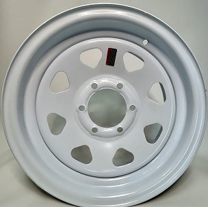16x6 6x139.7- Center hole 109mm White Spoke